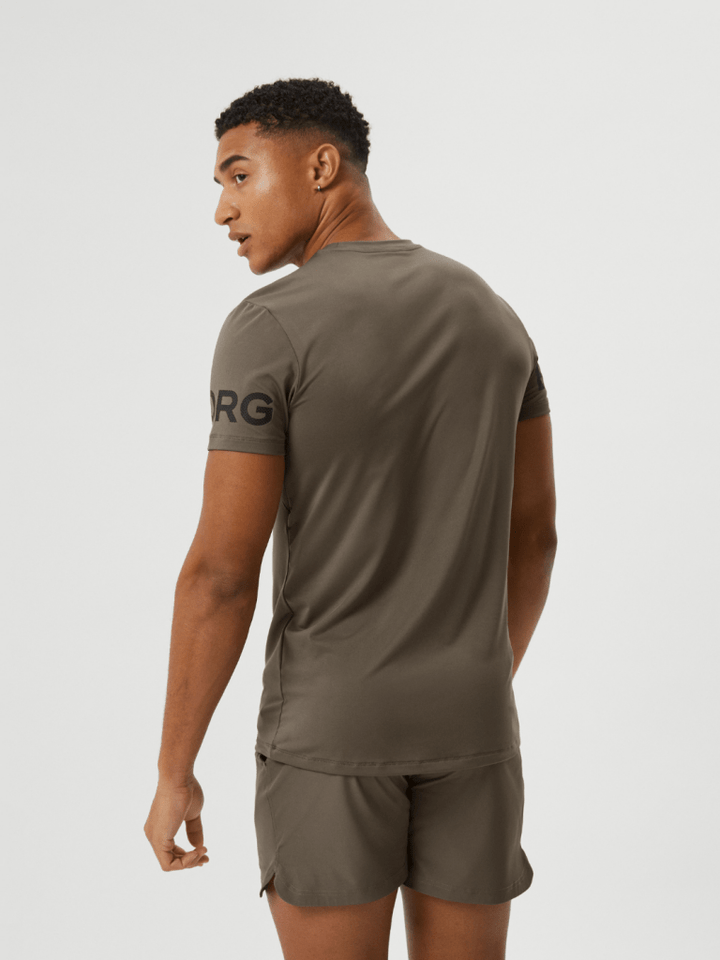 Brun Björn Borg Performance T-Shirt S Björn Borg