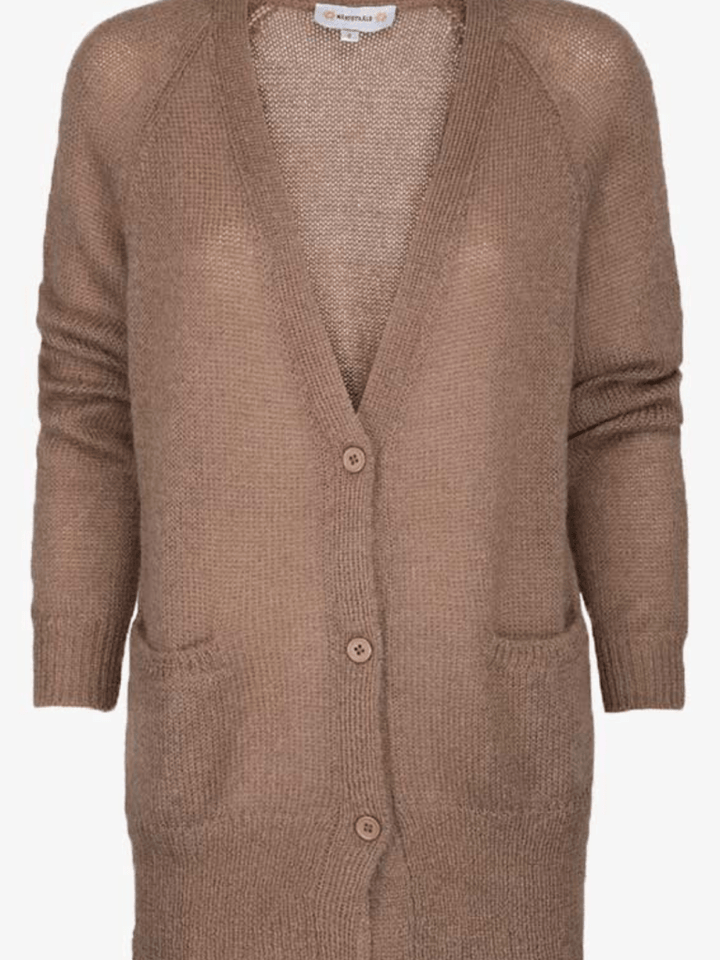 Camel Clawson Månestråle Cardigan i Mohair 0/XS Månestråle