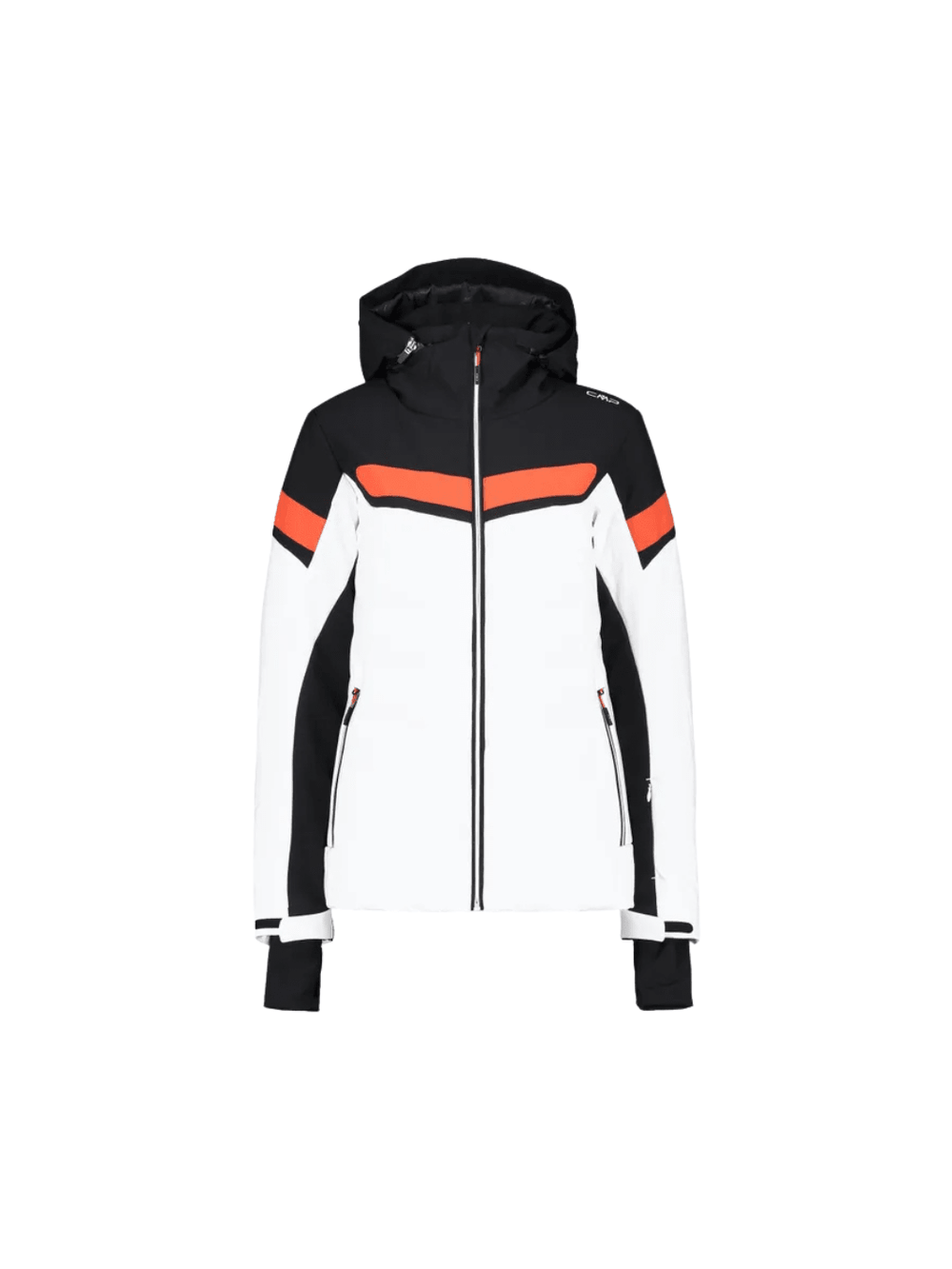CMP Hvid Zip Hood Dame Skijakke XS CMP