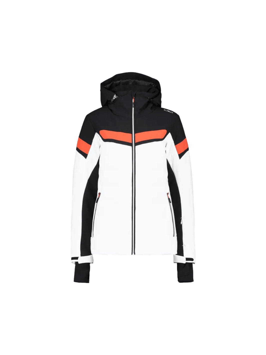 CMP Hvid Zip Hood Dame Skijakke XS CMP