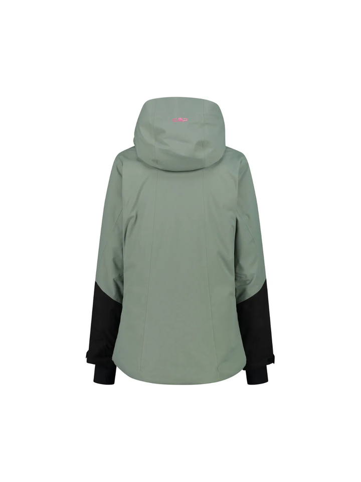 CMP Olivengrøn Fix Hood Dame Skijakke. Materialet er 100% polyester.