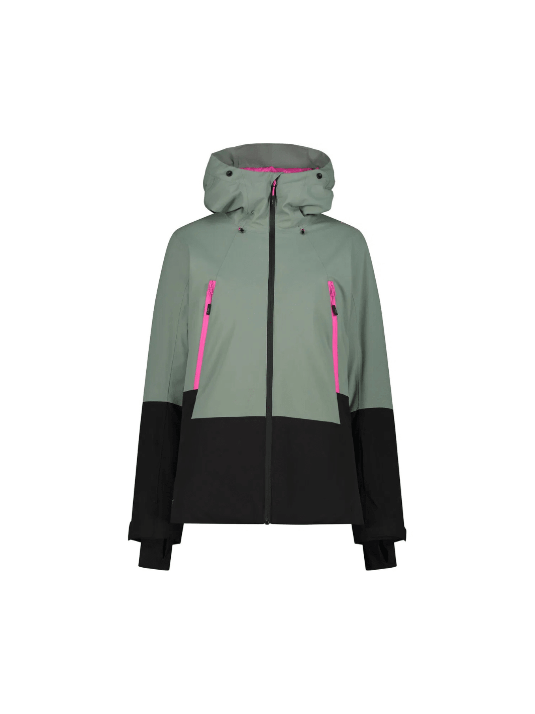 CMP Olivengrøn Fix Hood Dame Skijakke XS CMP