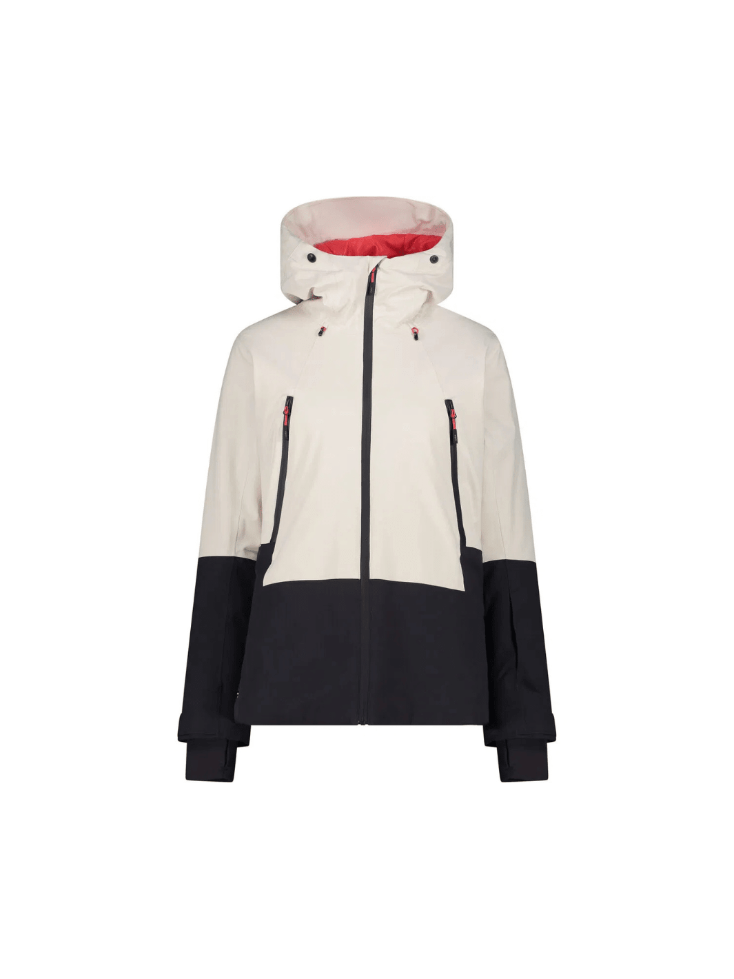 CMP Råhvid Fix Hood Dame Skijakke XS CMP