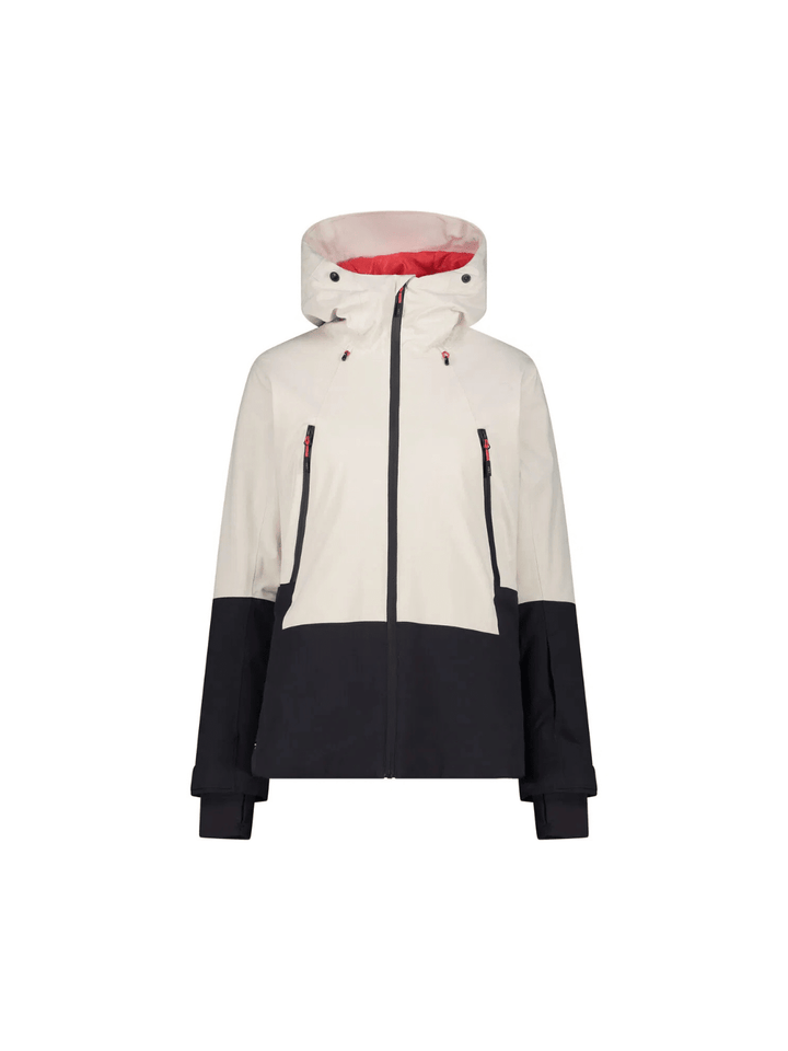 CMP Råhvid Fix Hood Dame Skijakke XS CMP