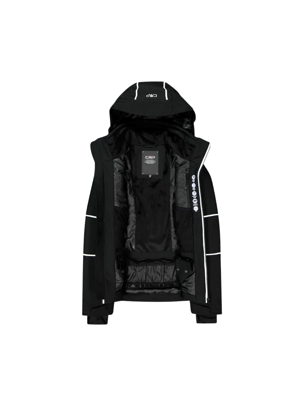 CMP Sort Zip Hood 4-Way Stretch Dame Skijakken er udviklet til dig, der ønsker maksimal bevægelsesfrihed