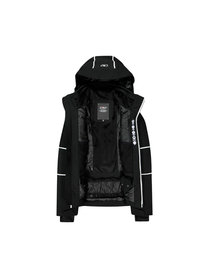 CMP Sort Zip Hood 4-Way Stretch Dame Skijakken er udviklet til dig, der ønsker maksimal bevægelsesfrihed