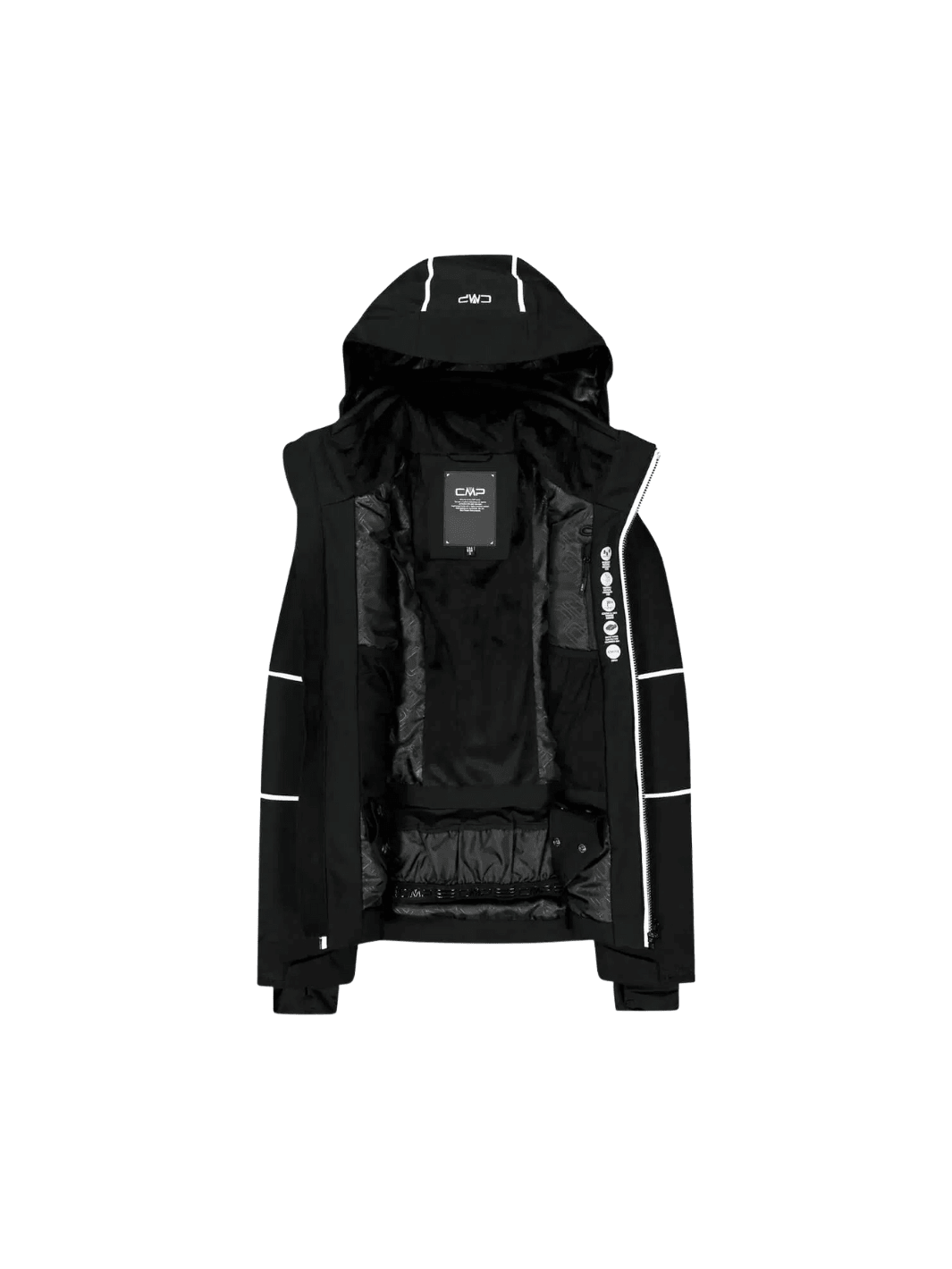 CMP Sort Zip Hood 4-Way Stretch Dame Skijakke XS CMP