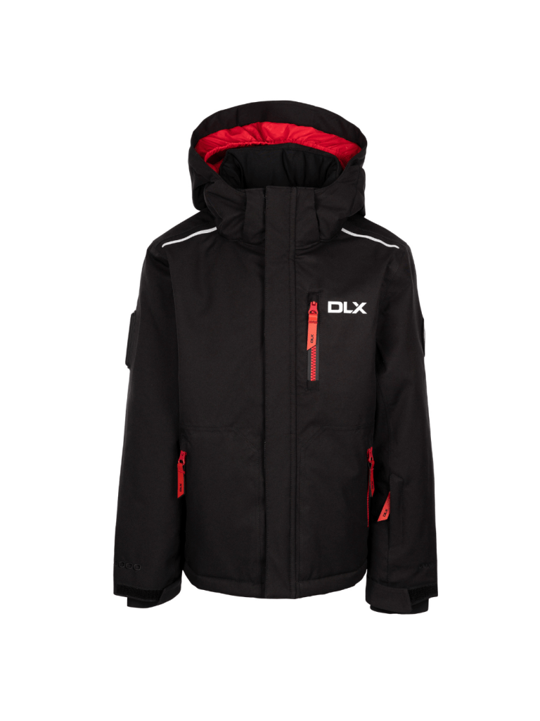 DLX Sort Gordy Børne Skijakke 3 - 4 år Trespass