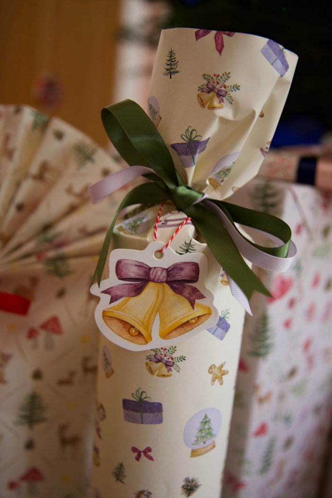 Gavemærker, 10 stk, Christmas Bells Mix All By Voss