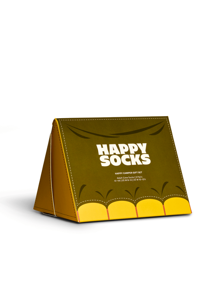 Happy Socks 3 - Pack Camper Gaveæske Til Ham & Hende 36 - 40 Happy Socks