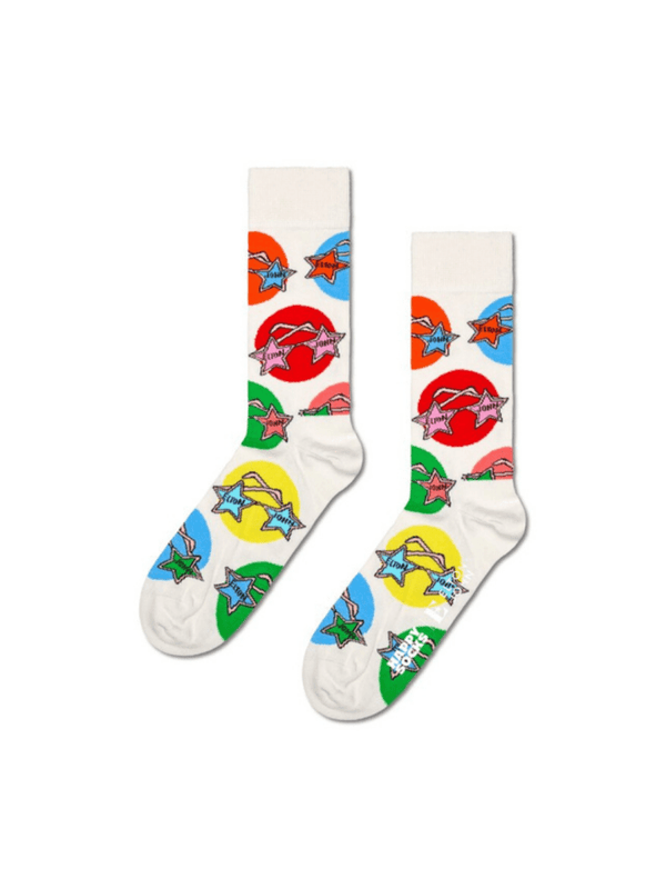 Happy Socks Offwhite Elton John Strømpe Til Ham & Hende 36 - 40 Happy Socks