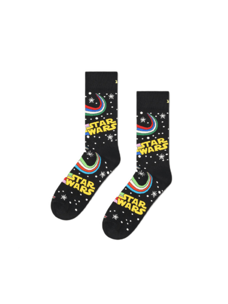 Happy Socks Sort STAR WARS Strømpe Til Ham 41 - 46 Happy Socks