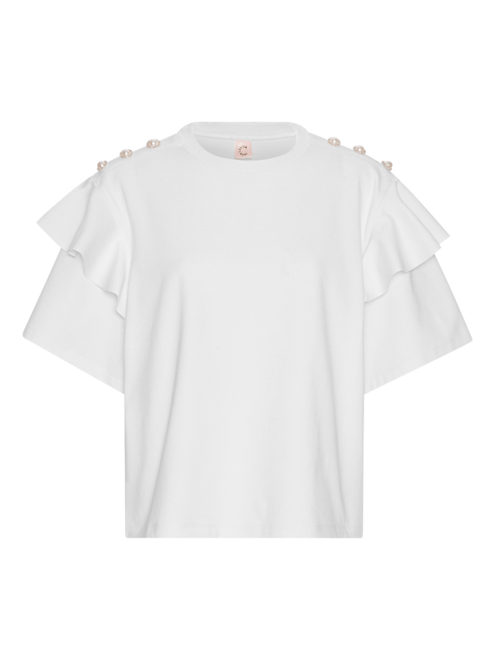 Hvid Custommade Martina T-Shirt 34/XS Custommade