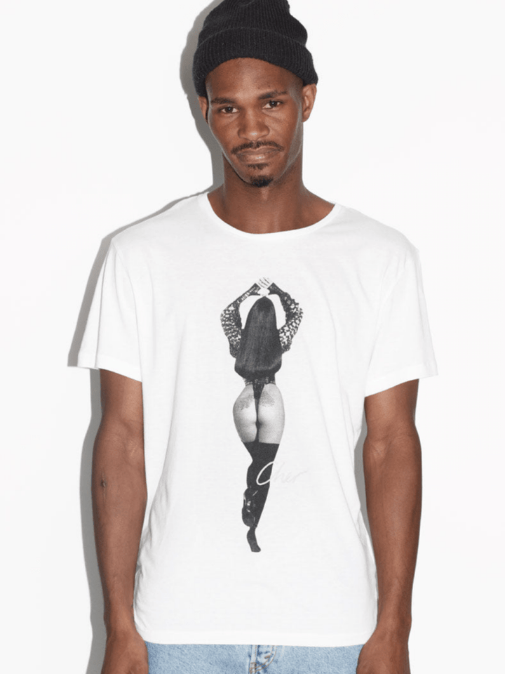 Hvid Herre Icôn Cher Poze T-shirt S 360° ICÔN