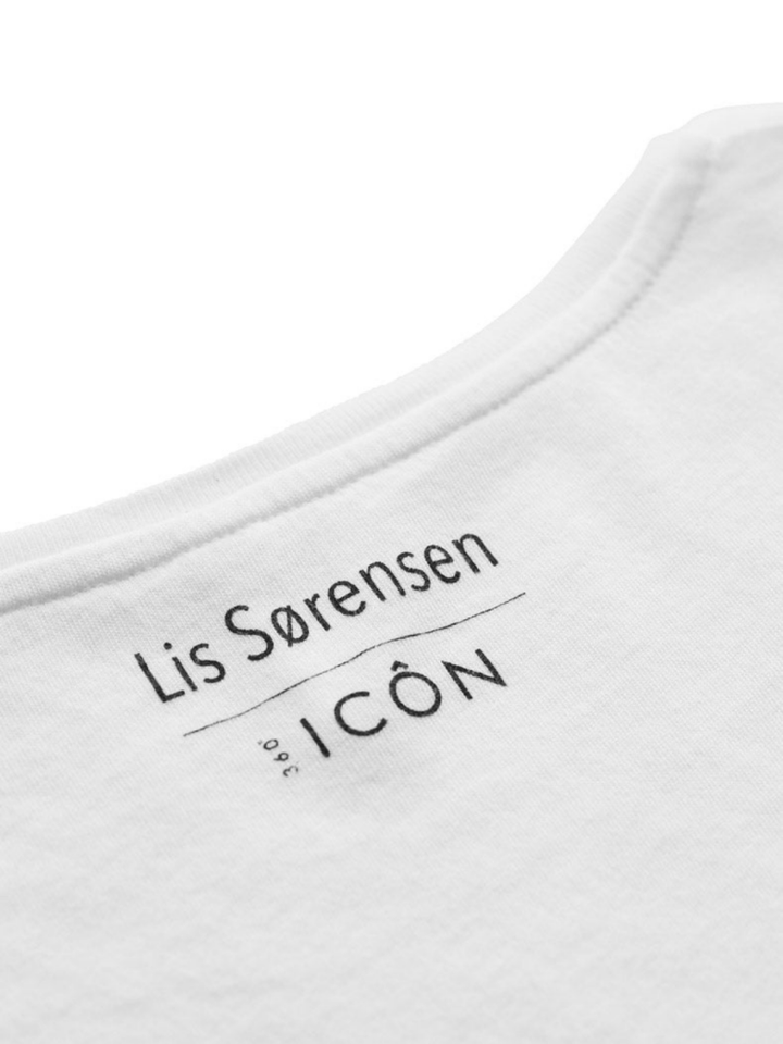 Hvid Icôn Lis Sørensen ”Lis Sørensen” Dame T-Shirt XS 360° ICÔN