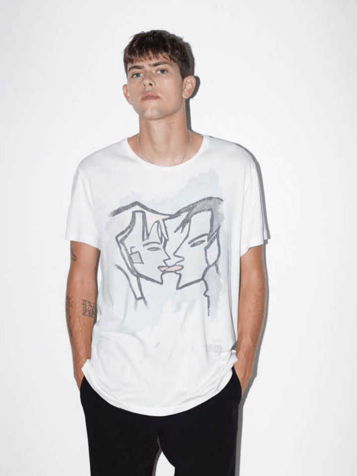 Hvid Icôn TV·2 "Kys Bruden" Herre T-Shirt S 360° ICÔN