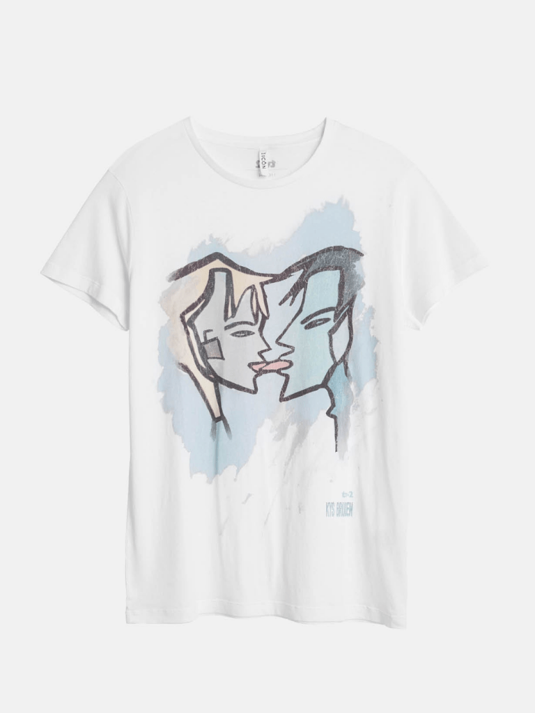 Hvid Icôn TV·2 "Kys Bruden" Herre T-Shirt S 360° ICÔN