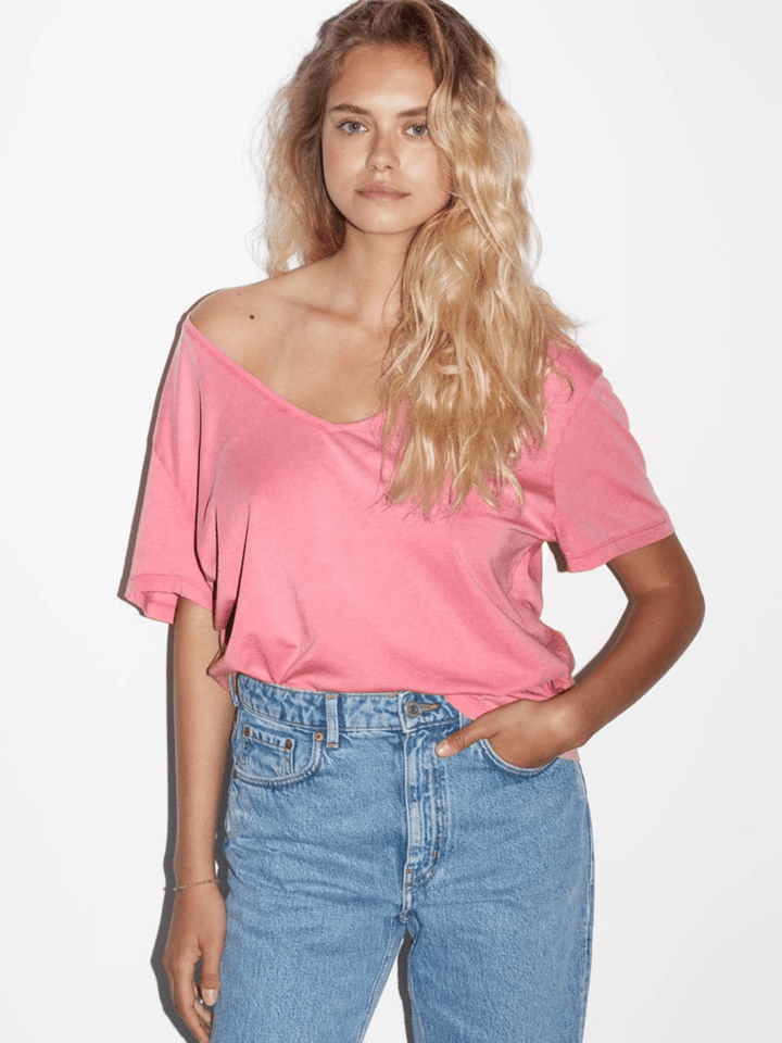 Icôn Dame Basic Oversize V - neck T-shirt XS 360° ICÔN