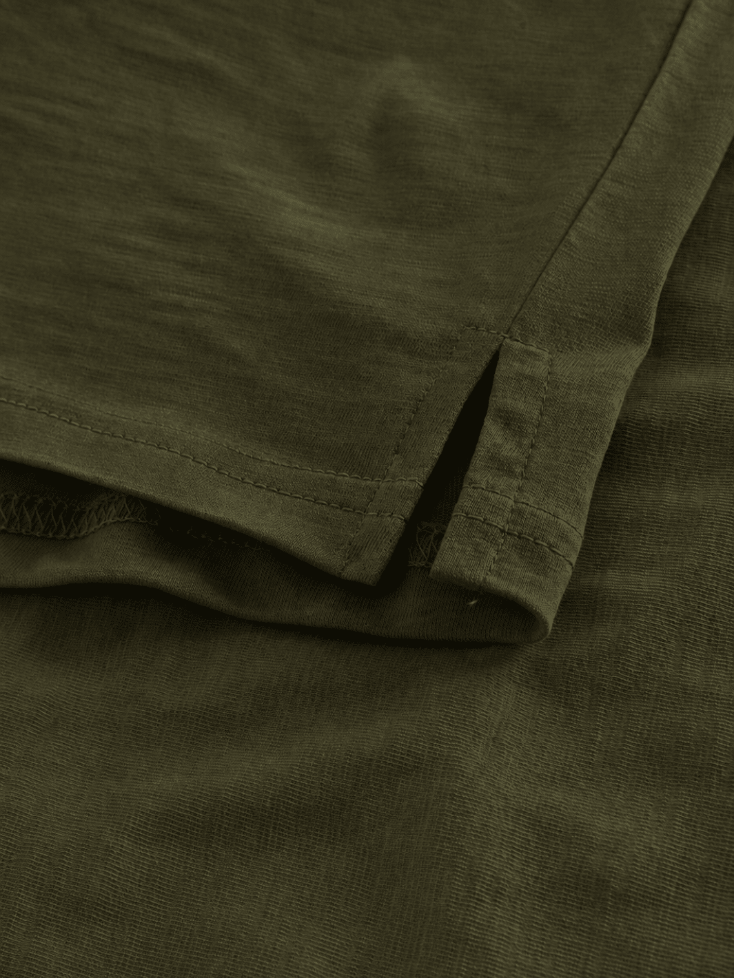 Khaki W.A.S Vegas T-shirt i Råt Look S WeAreScandinavian