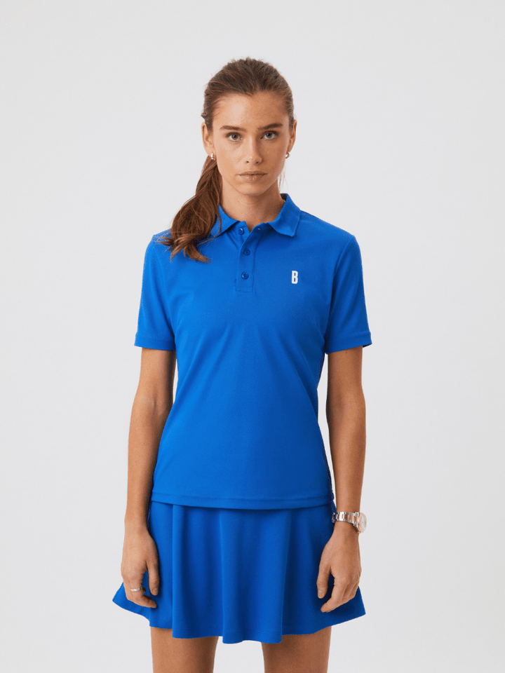 Koboltblå Björn Borg Dame Performance Polo XS Björn Borg