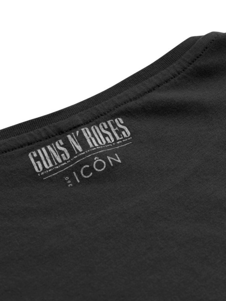 Koksgrå Icôn Dame Guns N' Roses Skull T-Shirt XS 360° ICÔN