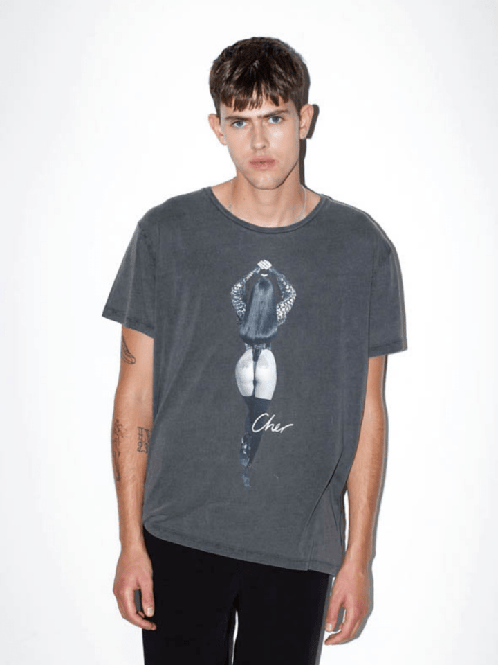 Koksgrå Icôn Herre Cher Poze T-Shirt S 360° ICÔN