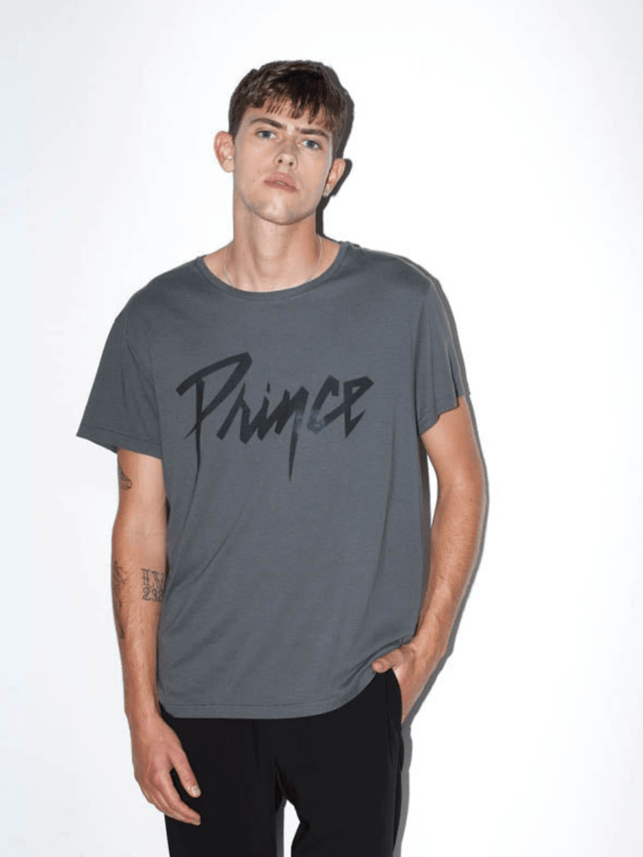 Koksgrå Icôn Prince Logo Herre T-Shirt S 360° ICÔN