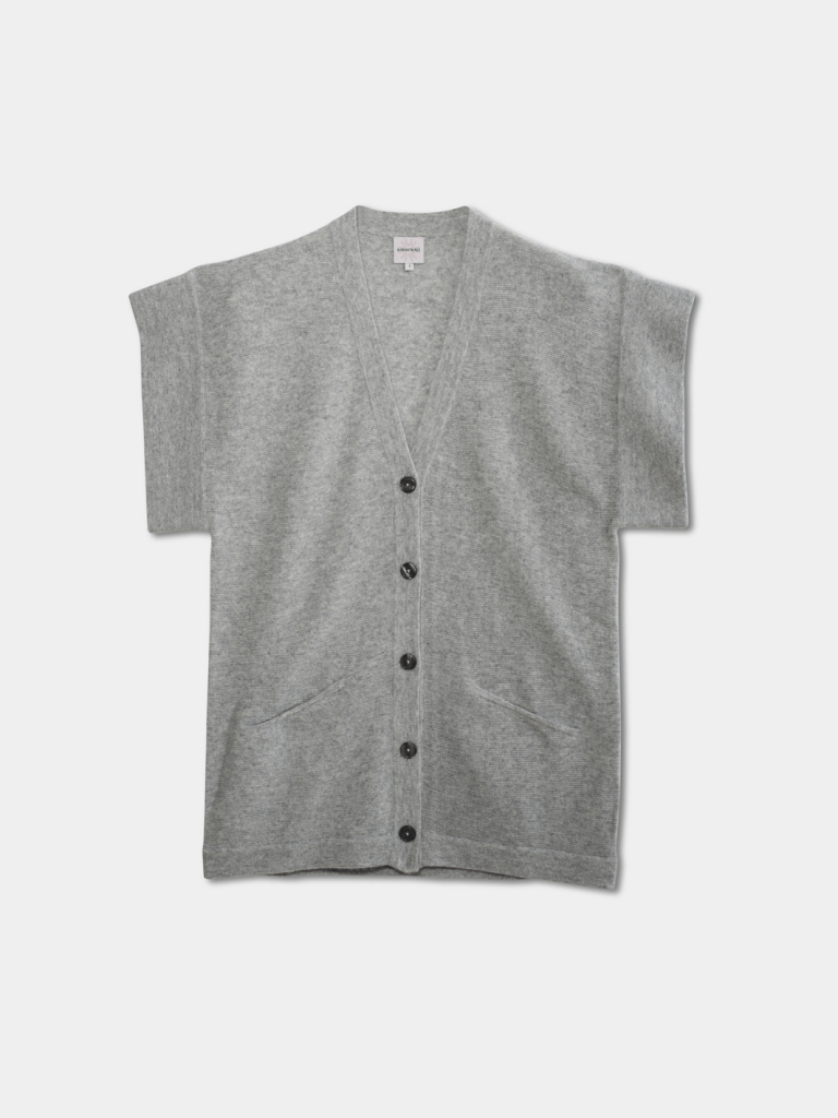 Lang Grå Leonora Månestråle Cashmere Cardigan 0/XS Månestråle
