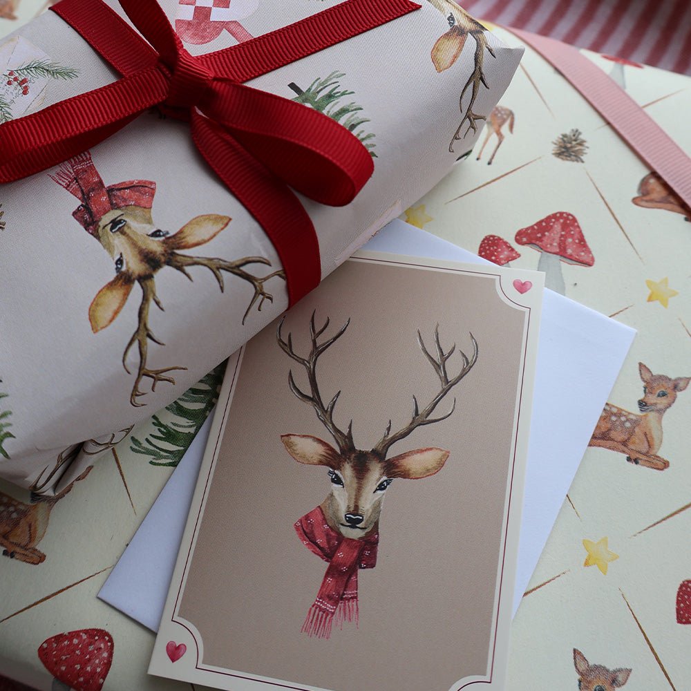 Lille foldet kort, Deer A7 All By Voss