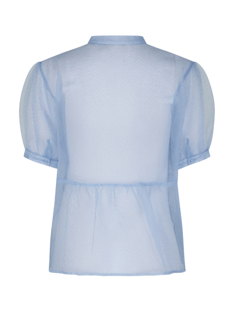 Lyseblå Cam Transparent Custommade Skjortebluse 34/XS Custommade