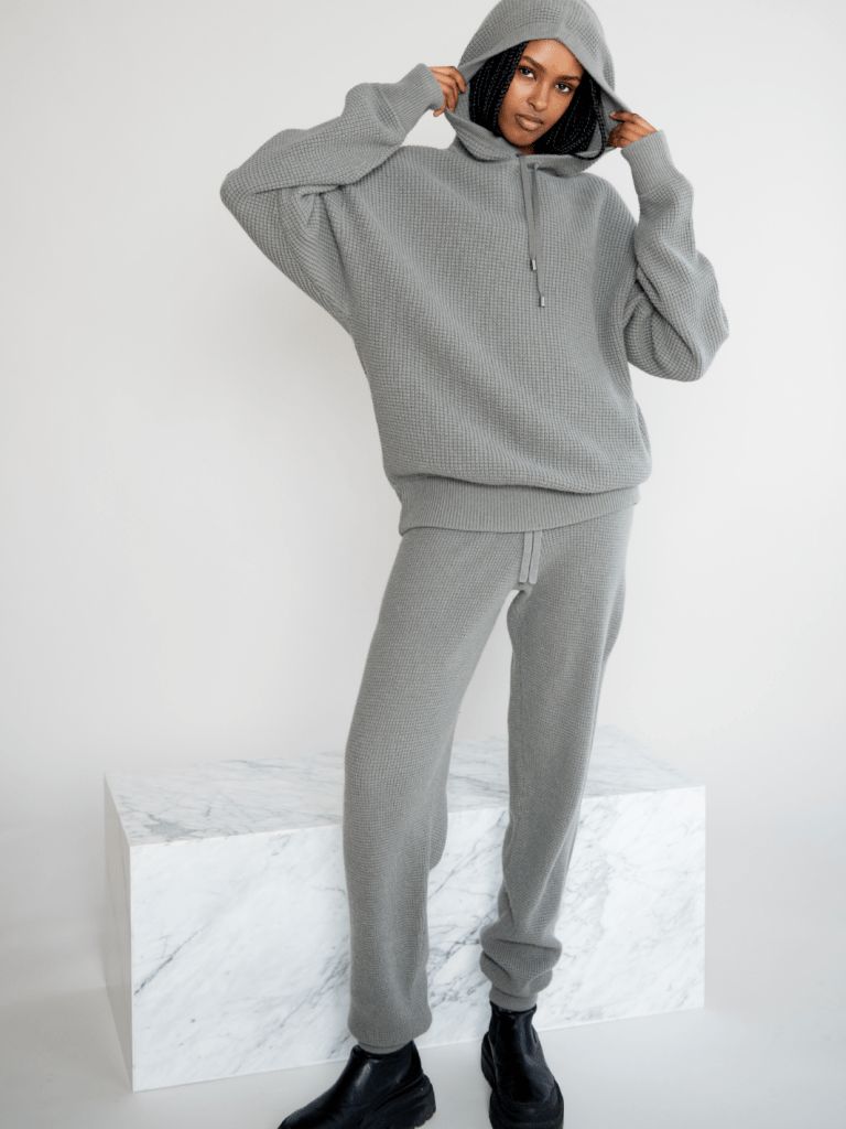 Lysegrå Nomi Månestråle Cashmere Hoodie 0/XS Månestråle