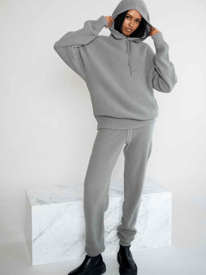 Lysegrå Nomi Månestråle Cashmere Hoodie 0/XS Månestråle