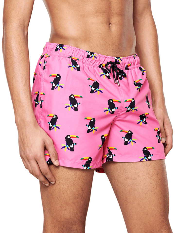 Lyserød Happy Socks Badeshorts Med Toucaner S Happy Socks