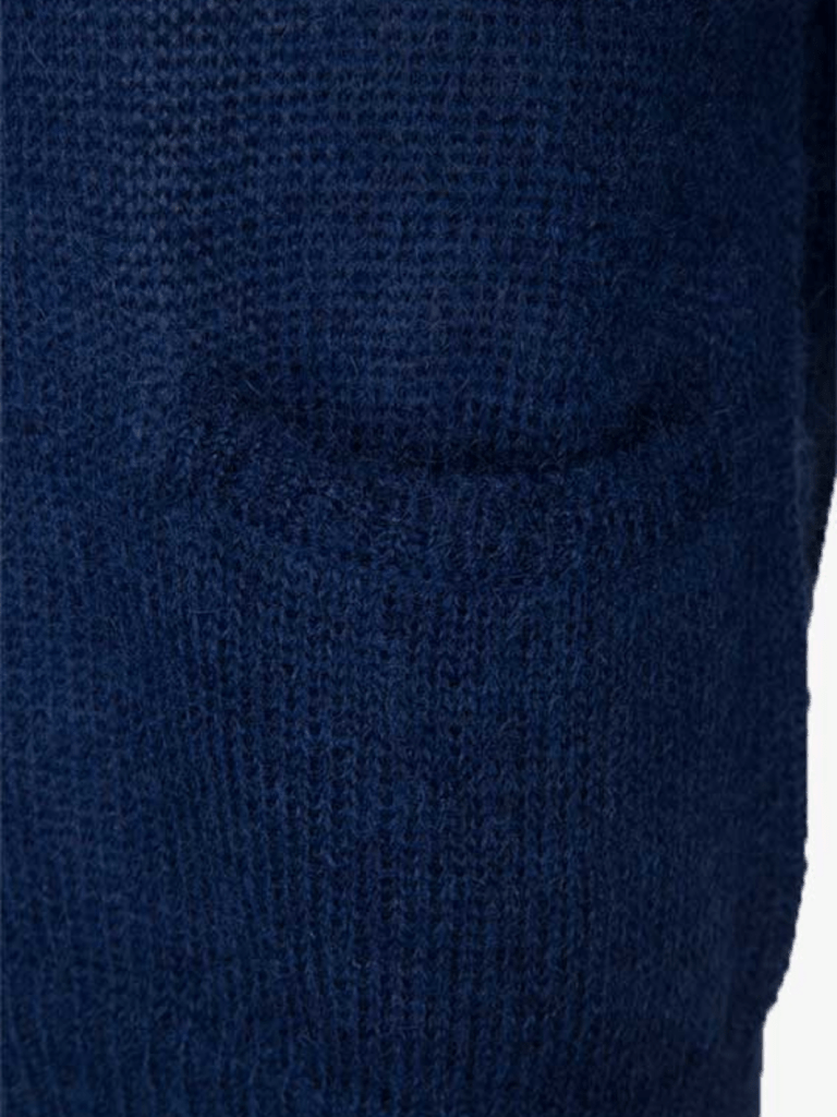 Mørkeblå Clawson Månestråle Cardigan i Mohair 0/XS Månestråle