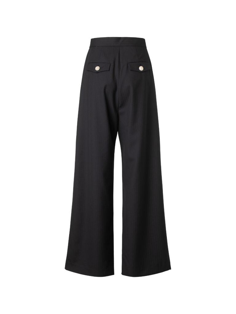 Mørkeblå Pansy Custommade Pinstripe Bukser 34/XS Custommade
