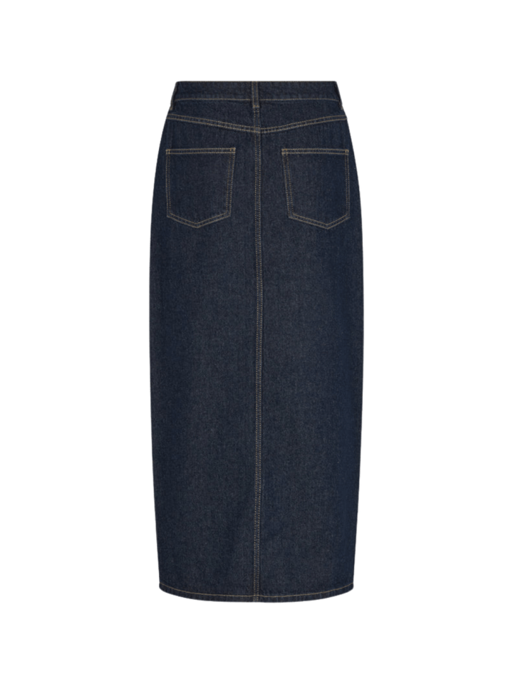 Mørkeblå Second Female Columbus Denim Nederdel XS Second Female