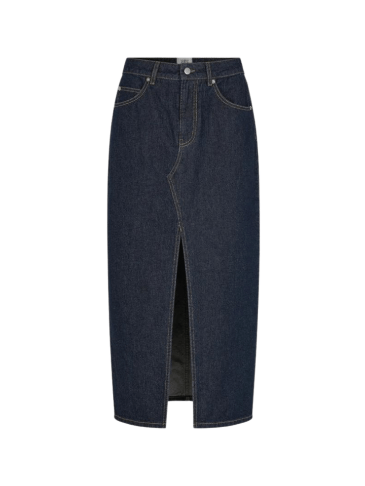 Mørkeblå Second Female Columbus Denim Nederdel XS Second Female