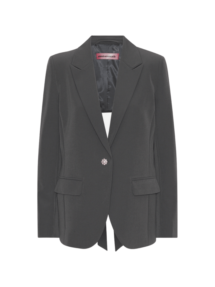 Mørkegrå Georgette Custommade Blazer 34/XS Custommade
