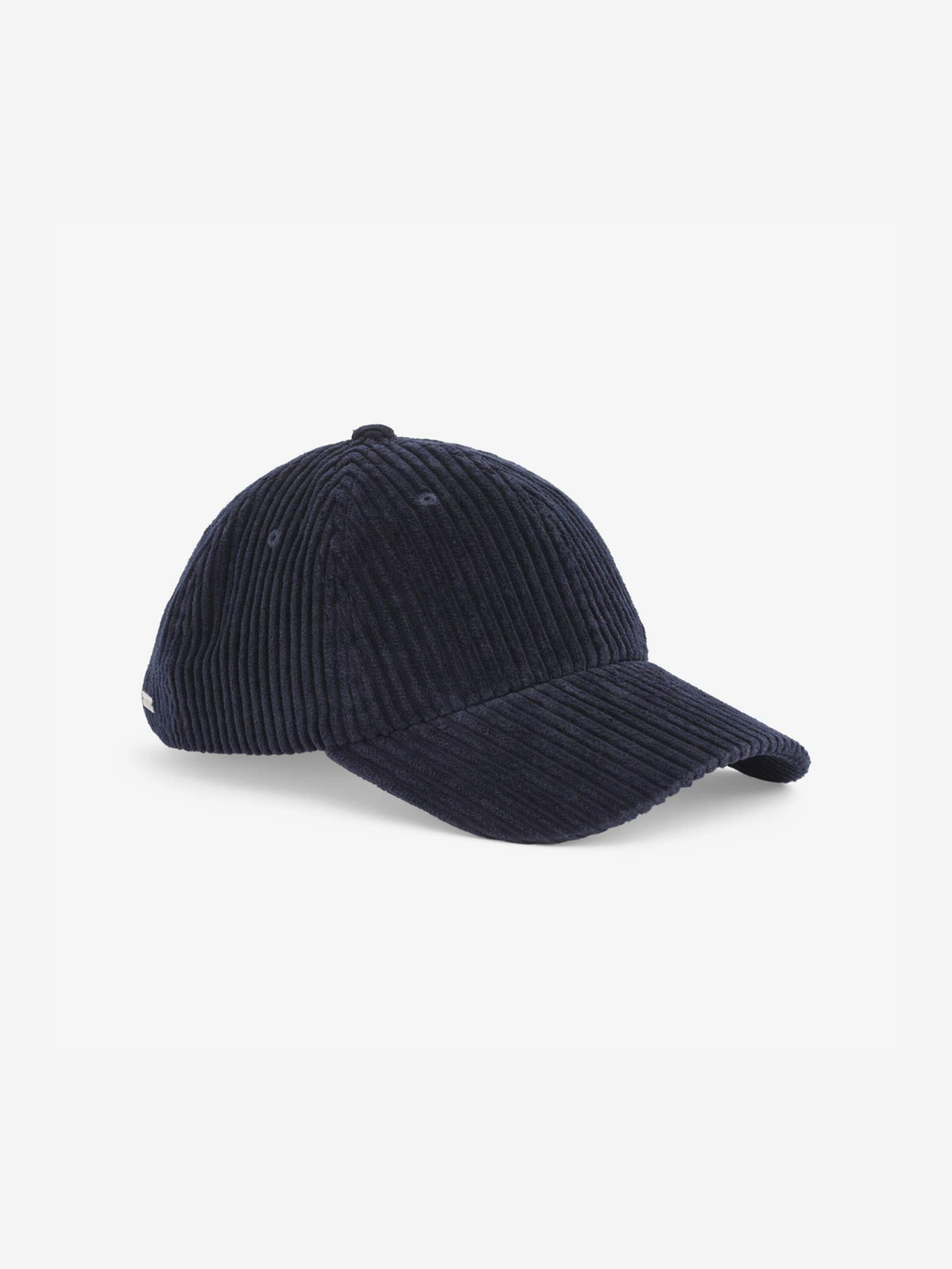 Navy Upfront baseball kasket i bredriflet fløjl med justerbar rem, små åndehuller og forstærket inderside. 100% bomuld, One Size.