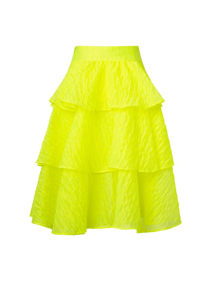 Neongul Rochelle Custommade nederdel By NBS 34/XS Custommade