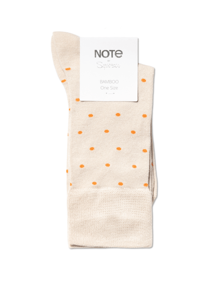 Note Beige Dame Prikket Strømpe One Size ( 36 - 41 ) Note