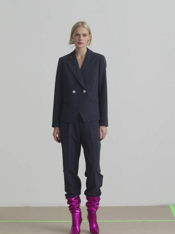 Mörkblå Faduma Custommade Blazer Jacka