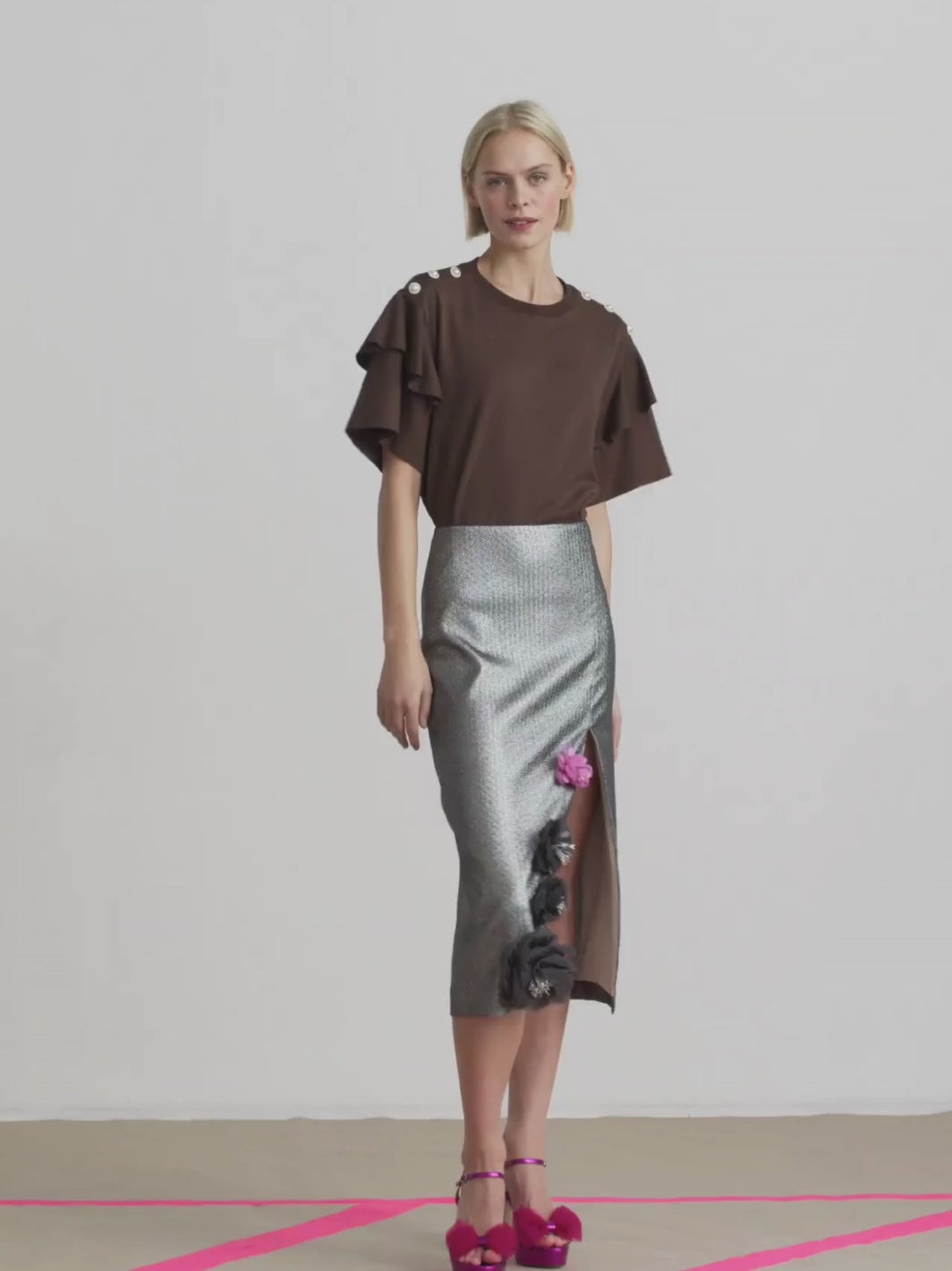 Brun Custommade Martina T-shirt