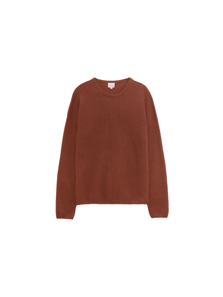 Rustrød Luna Månestråle Cashmere Strik 0/XS Månestråle
