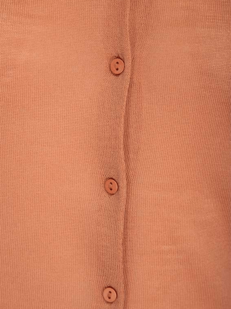 Rustrød Månestråle Asta Cardigan 0/XS Månestråle