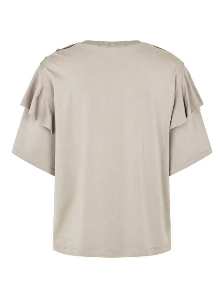 Sandfarvet Custommade Martina T-Shirt 34/XS Custommade