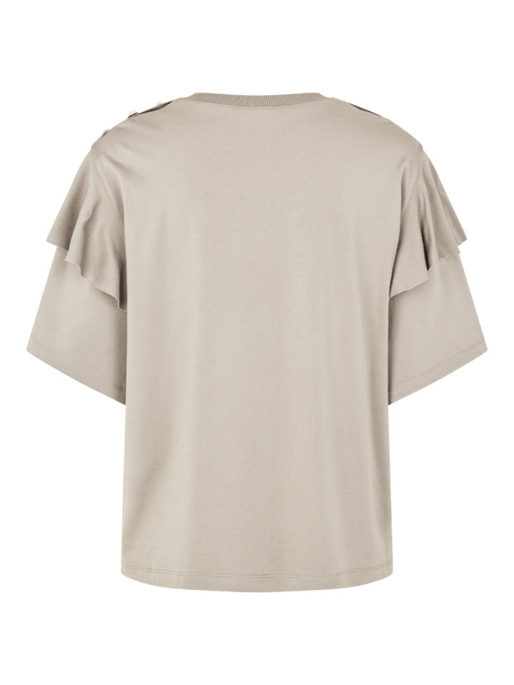 Sandfarvet Custommade Martina T-Shirt 34/XS Custommade