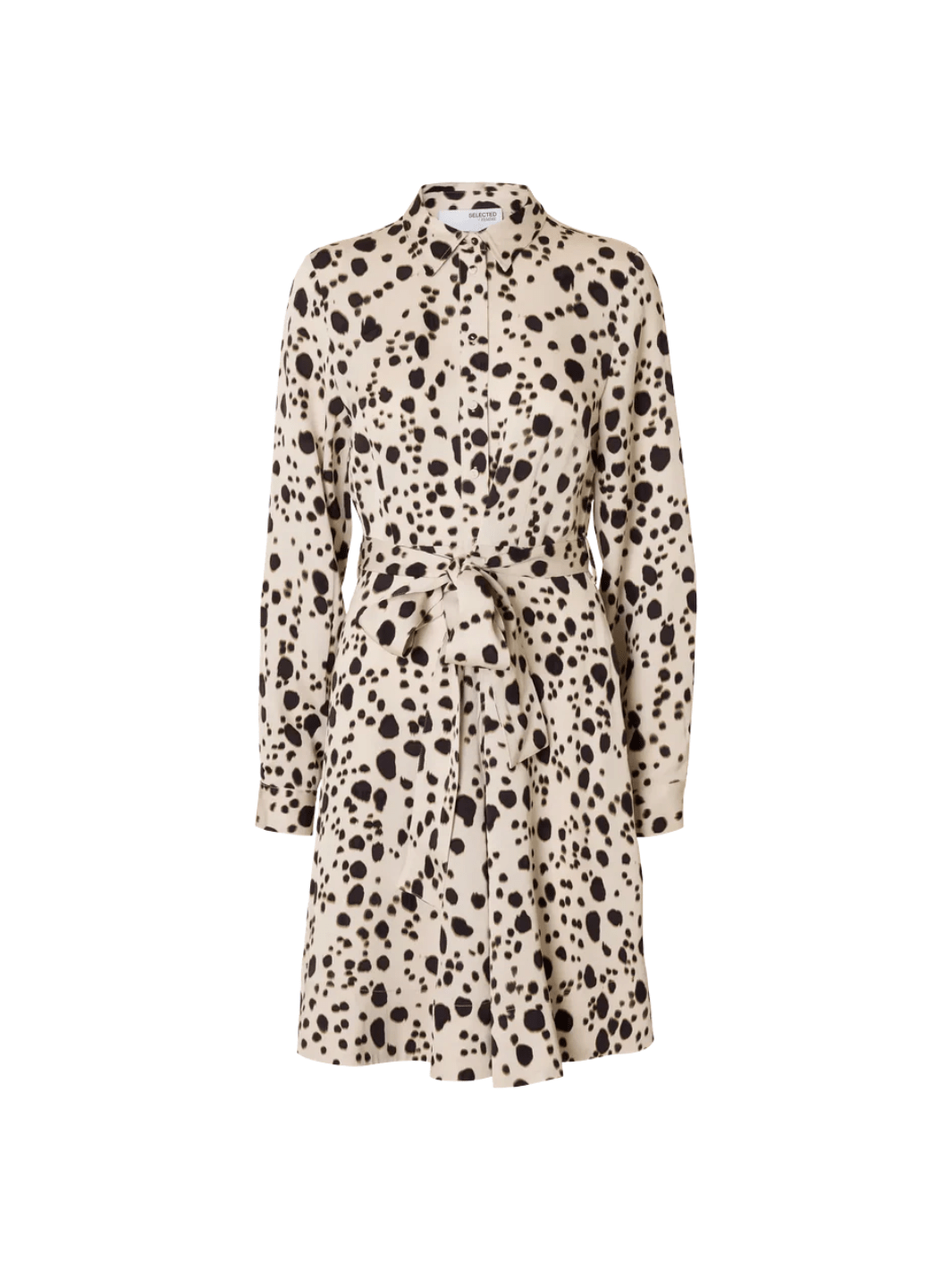 Selected Beige Knælang Kjole 34/XS Selected