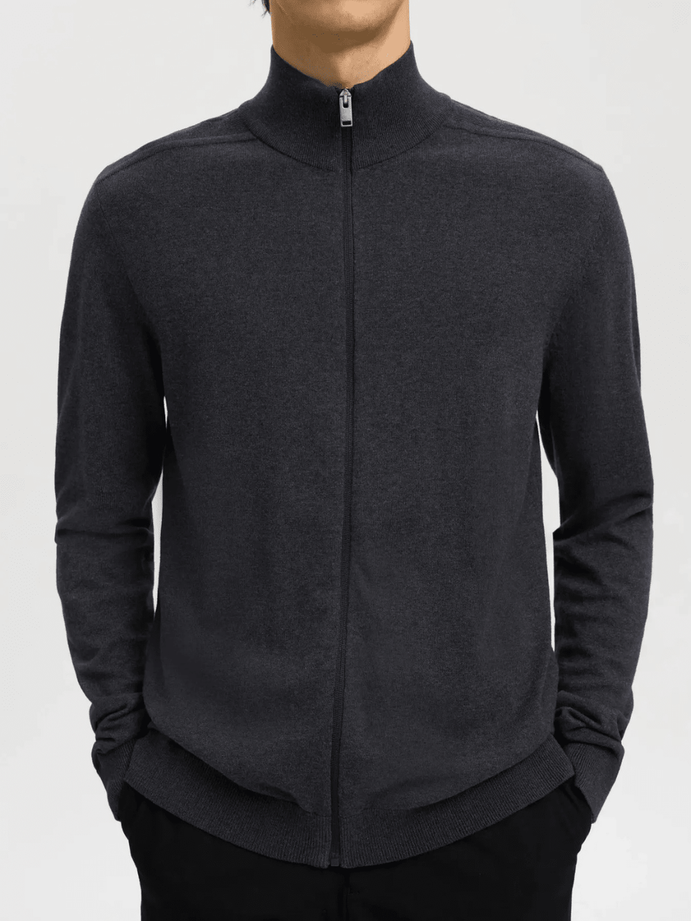 Selected Homme Koksgrå Berg strik cardigan M Selected