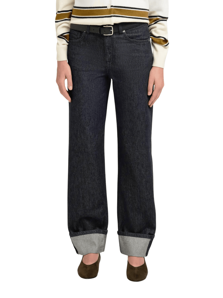 Selected Sorte Straight Denim Jeans Til Damer 25/32 Selected